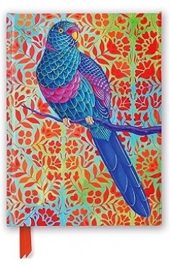 Jane Tattersfield Blue Parrot Foiled Journal Flame Tree Notebooks